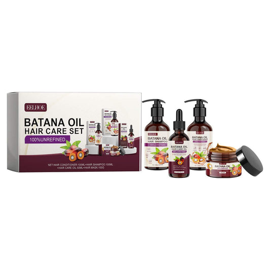 EELHOE Batana Oil Hair Care Set by My Store, featuring bottles of natural hair treatment and nourishing hair oil.