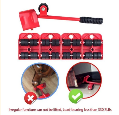 Heavy duty furniture mover tool by HS Carts Shop, featuring a durable metal frame and wheels for easy furniture transport.
