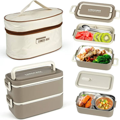 Lunch Box Set with Insulated Carry Bag
