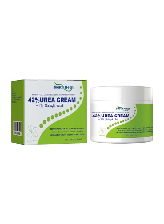 South Moon 42% Urea and 2% Salicylic Acid cream jar showing the product label and packaging.