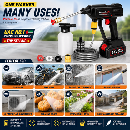 PowerJet Pro Cordless High-Pressure Washer