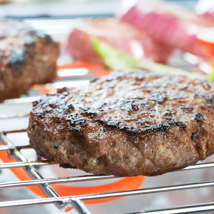 Nobel electric grill by My Store, featuring a sleek black design with a flat cooking surface and control knobs for grilling.