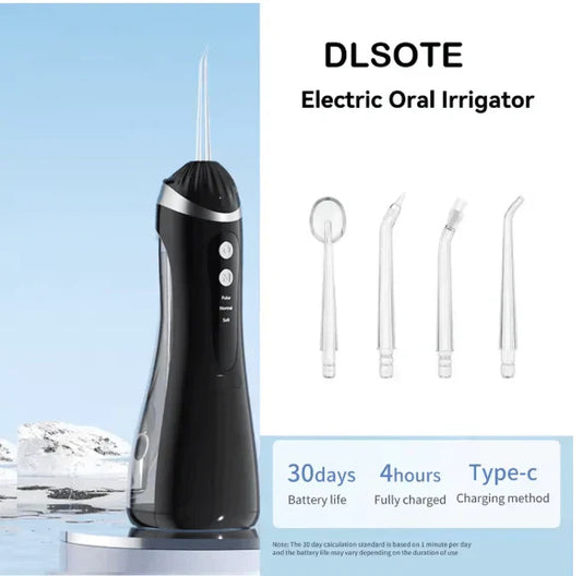 Oral irrigator by Iqbal's Cart, designed for dental hygiene and finding your beauty, displayed in a clean, modern setting.